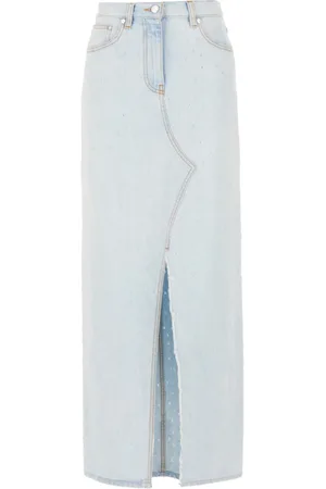 Msgm Femme, Jupes, Bleu, Taille: 38 FR Élégante Jupe Gonne