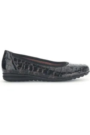 Gabor Femme, Chaussures, Brun, Taille: 40 1/2 EU Ballerines effet reptile marron