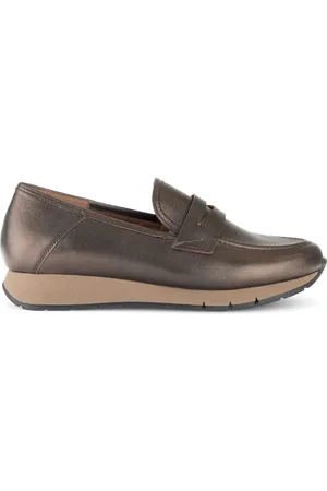 Gabor Femme, Chaussures, Brun, Taille: 42 1/2 EU Baskets Basket en Cuir Bronze