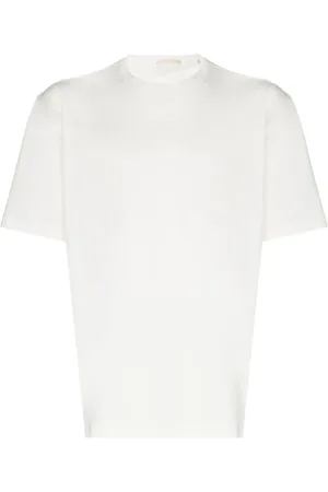 OUR LEGACY Homme, Tops, Blanc, Taille: L T-shirt en coton coupe décontractée