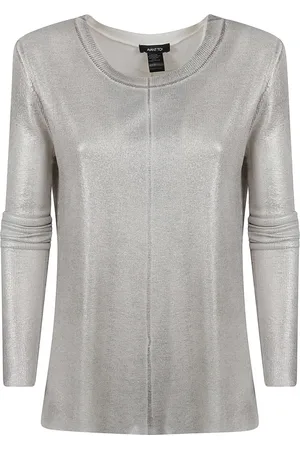 AVANT TOI Femme, Tops, Gris, Taille: 36 FR T-shirts et Polos Argent