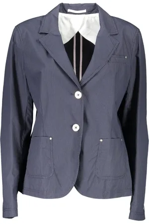GANT Femme, Vestes, Bleu, Taille: 46 FR Veste Bleue Classique pour Femme