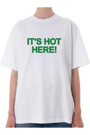 Msgm Homme, Tops, Blanc, Taille: L T-shirt imprimé à manches courtes