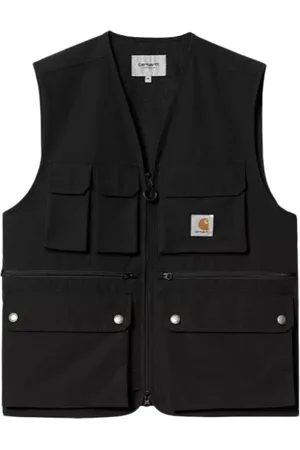 Carhartt Homme, Vestes, Noir, Taille: S Gilet noir inspiré de l