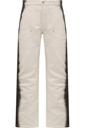 Heron Preston Homme, Pantalons, Blanc, Taille: S Pantalon de charpentier à dégradé