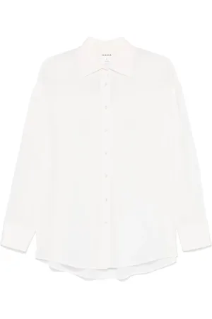 P.A.R.O.S.H. Femme, Blouses et Chemises, Blanc, Taille: 36 FR Chemise Classique Blanche