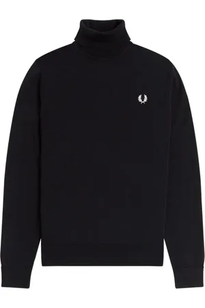 Fred Perry Homme, Pulls, Noir, Taille: L Pull à col roulé