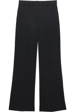 Msgm Femme, Pantalons, Noir, Taille: 38 FR Pantalon Pantalone Noir en Mélange de Laine