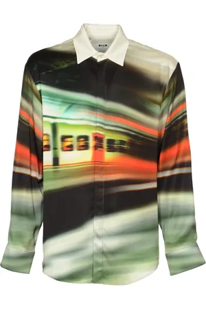 Msgm Homme, Chemises, Multicolore, Taille: 2XL Chemise Décontractée Colorée