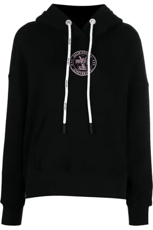 Palm Angels Femme, Sweatshirts et sweats à capuche, Noir, Taille: 38 FR Sweat à Capuche Logo College