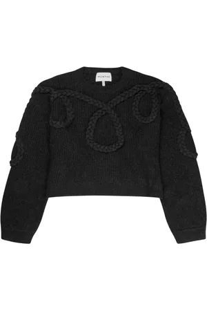 Munthe Femme, Pulls, Noir, Taille: 38 FR Pull en maille d`inspiration Western