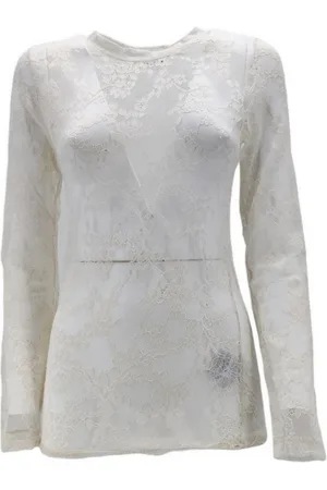 P.A.R.O.S.H. Femme, Tops, Blanc, Taille: 40 FR Hauts à Manches Longues