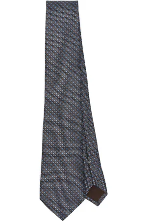 CANALI Homme, Accessoires, Bleu, Taille: ONE Size Cravate de Luxe en Soie Fabriquée en Italie