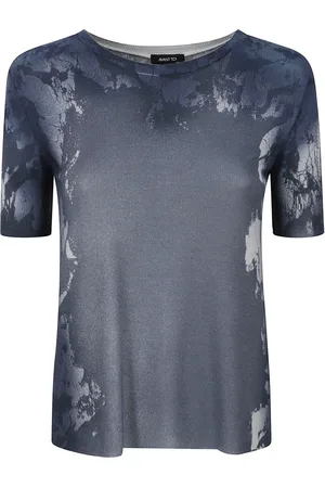AVANT TOI Femme, Tops, Bleu, Taille: 40 FR T-shirts en Mélange de Soie Bleu Clair