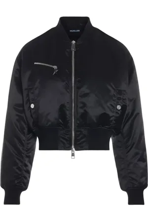 MUGLER Femme, Vestes, Noir, Taille: 38 FR Bomber Jacket