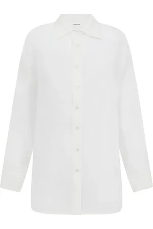 P.A.R.O.S.H. Femme, Blouses et Chemises, Blanc, Taille: 40 FR Chemise Blanche en Soie