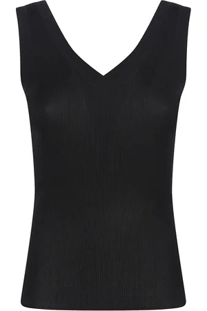 P.A.R.O.S.H. Femme, Tops, Noir, Taille: 36 FR Débardeur