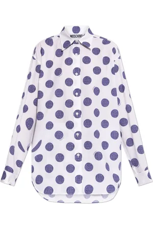 Moschino Femme, Blouses et Chemises, Blanc, Taille: 36 FR Chemise à pois