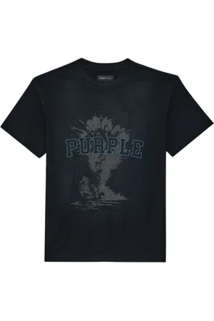 Purple Brand Homme, Tops, Noir, Taille: S Sky High Noir T-shirt Manches Courtes