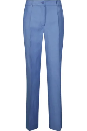 P.A.R.O.S.H. Femme, Pantalons, Bleu, Taille: 38 FR Pantalons Élégants pour Femmes