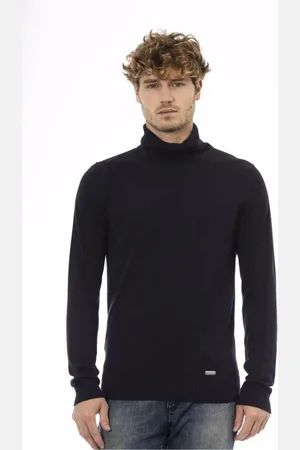 BALDININI Homme, Pulls, Bleu, Taille: XL Pull à col roulé bleu