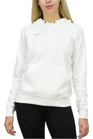 Nike Femme, Sweatshirts et sweats à capuche, Blanc, Taille: 38 FR Sweat à Capuche Logo Brodé