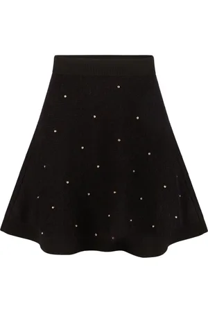 Nina Ricci Femme, Jupes, Noir, Taille: 46 FR Mini-jupe évasée en mohair