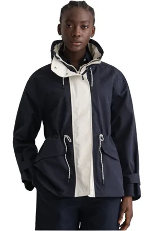 GANT Femme, Vestes, Bleu, Taille: 40 FR Veste Ultra Large Hydrofuge
