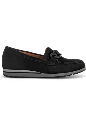 Gabor Femme, Chaussures, Noir, Taille: 38 EU Ballerines en Velours Noir