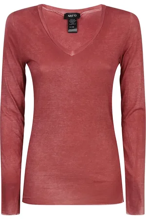 AVANT TOI Femme, Tops, Rouge, Taille: 38 FR T-shirts et Polos en Coton Bordeaux