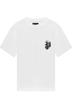 Purple Brand Homme, Tops, Blanc, Taille: M Tee-Shirt Gothique En Demi-Teinte