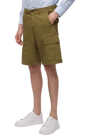 Brooks Brothers Homme, Shorts, Vert, Taille: W32 Short Cargo Stretch en Coton Militaire