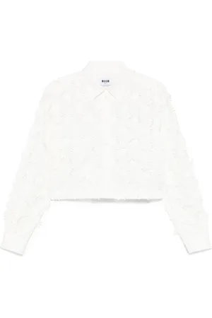 Msgm Femme, Blouses et Chemises, Blanc, Taille: 38 FR Chemise Blanche