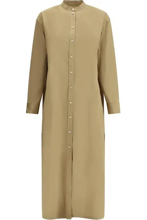 Jil Sander Femme, Robes, , Taille: 38 FR Robe chemise avec logo brodé et fentes