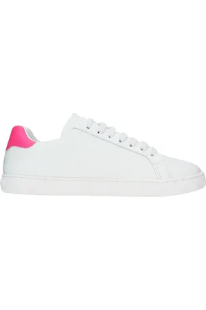 Palm Angels Femme, Chaussures, Blanc, Taille: 36 EU Baskets Basses Tennis avec Logo Brodé