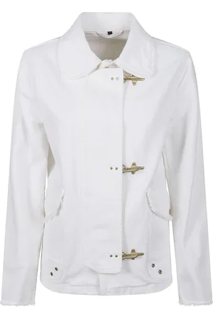 FAY Femme, Vestes, Blanc, Taille: 40 FR Veste Blanche pour Femme