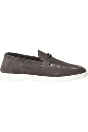 BALDININI Homme, Chaussures, Gris, Taille: 39 EU Grey suede loafer