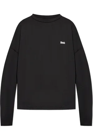 Rhude Homme, Tops, Noir, Taille: S T-shirt avec logo