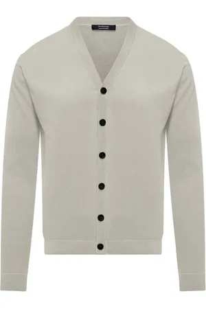 Bomboogie Homme, Pulls, Gris, Taille: 2XL Cardigan en coton