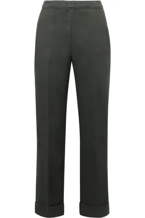 Aspesi Femme, Pantalons, Vert, Taille: 40 FR Pantalon Lin Coton Poche Arrière