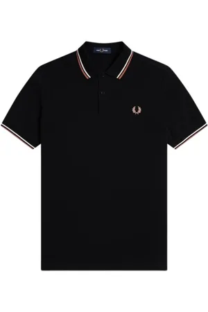 Fred Perry Homme, Tops, Noir, Taille: XL Polo