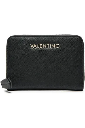 Valentino by Mario Valentino Homme, Accessoires, Noir, Taille: ONE Size Ensemble Portefeuille et Miroir Noir Parure