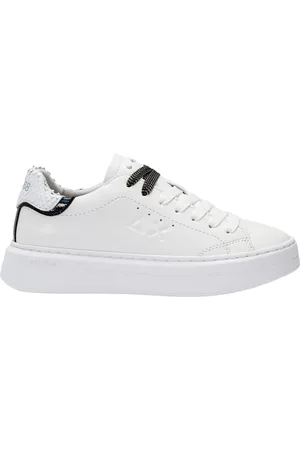 sun68 Femme, Chaussures, Blanc, Taille: 37 EU Grace Leather Baskets