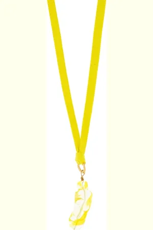 FORTE FORTE Femme, Accessoires, Jaune, Taille: ONE Size Collier en verre de Murano