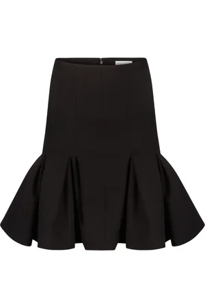 Nina Ricci Femme, Jupes, Noir, Taille: 40 FR Jupe Midi Péplum en Laine