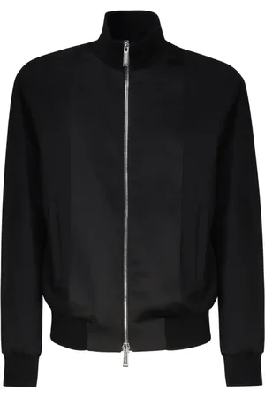 Dsquared2 Homme, Vestes, Noir, Taille: M Veste en laine noire avec panneaux en satin