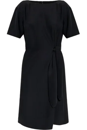 Emporio Armani Femme, Robes, Noir, Taille: 40 FR Robe noire avec détail de