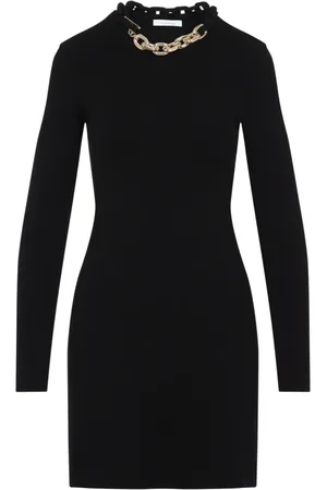 Paco rabanne Femme, Robes, Noir, Taille: 36 FR Robe Courte Noire EN Maille