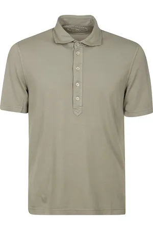 FEDELI Homme, Tops, , Taille: 3XL Polo en coton à fermeture boutonnée et manches courtes