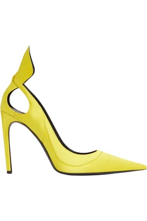 Nina Ricci Femme, Chaussures, Jaune, Taille: 37 EU Escarpins en satin avec